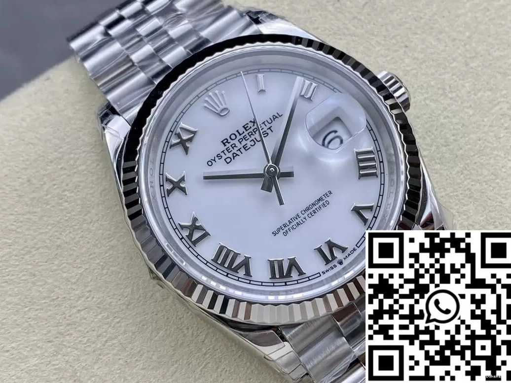 M126234-0025 VS Rolex Factory Dial Datejust 36MM White 1202